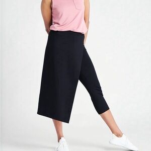 Betabrand The Sassiest Pants Black Pant Skirt Overlay Plus Size 2X